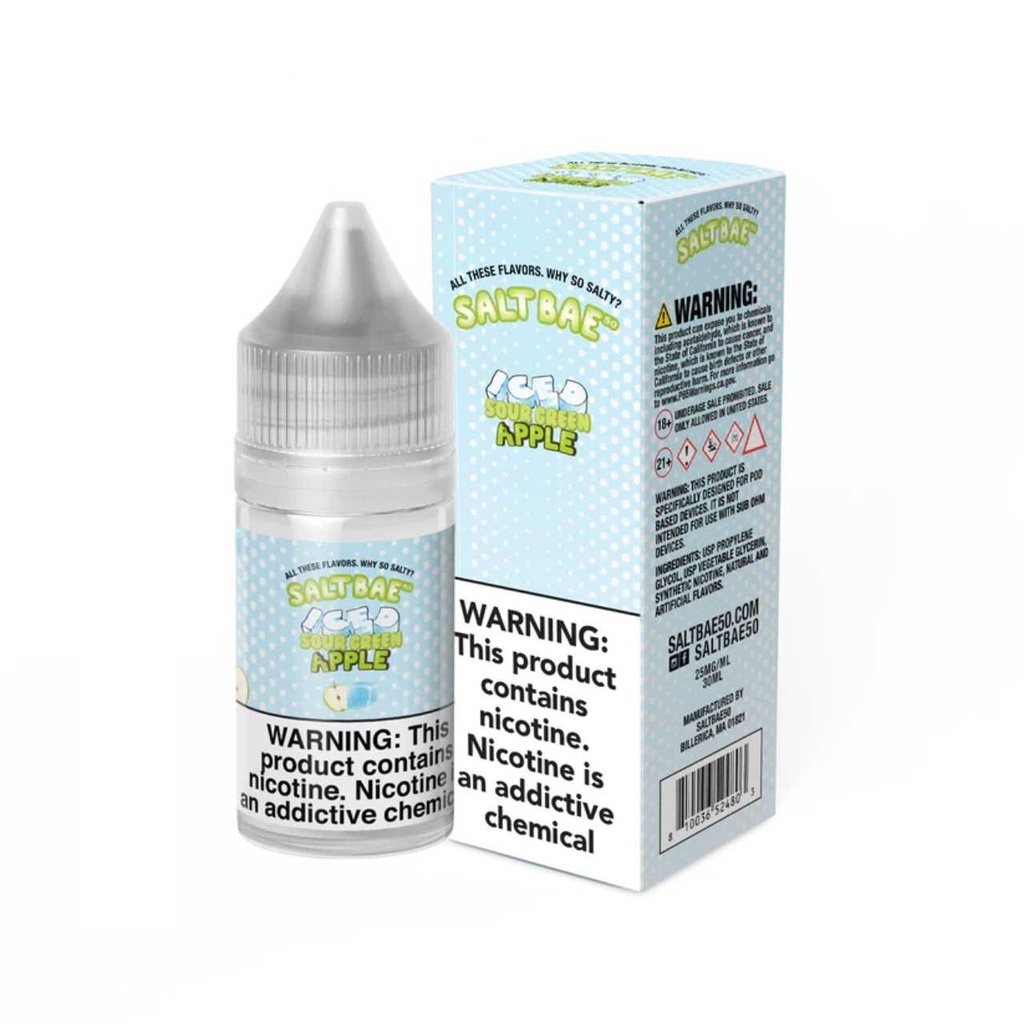 SaltBae50 Iced Synthetic Nicotine Salt E-Liquid 30ML (MSRP $22.00) 