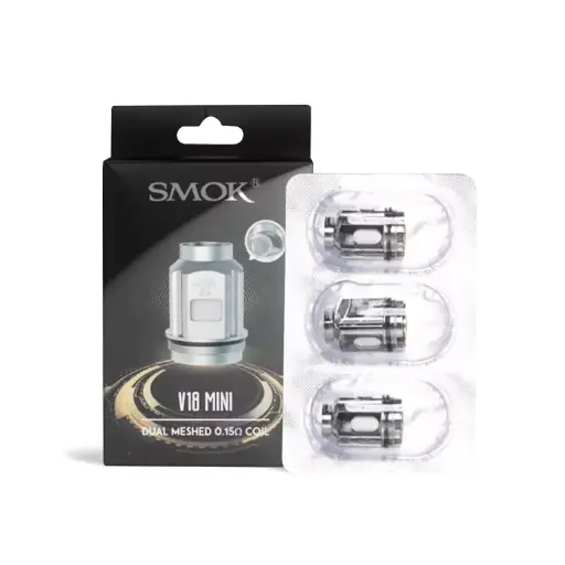 SMOK V18 Mini Replacement Coils - Pack of 3 (MSRP $15.00 - $20.00) 