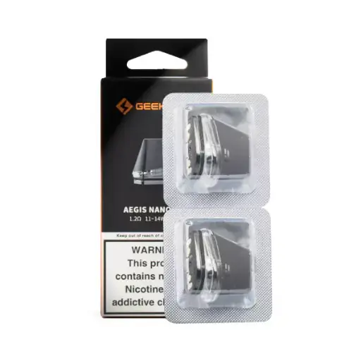 GeekVape Aegis Nano 2ML Refillable Replacement Pod - Pack of 2 (MSRP $19.99) 