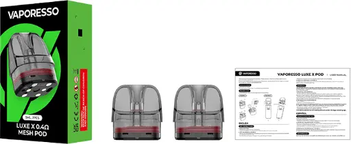 Vaporesso Luxe X2 2000mAh Pod System Starter Kit With 2 x 5ML Luxe X Series Mesh Pod (MSRP $40.00)