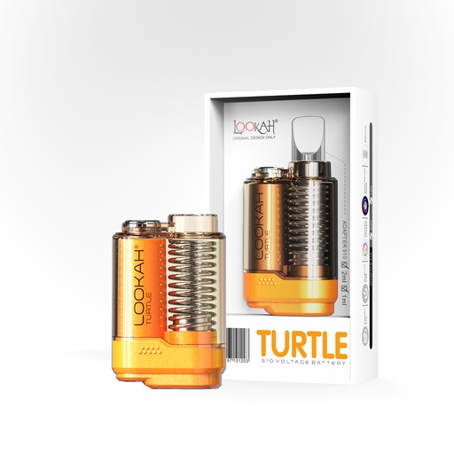 Lookah Turtle 400mAh Variable Voltage 510 Thread Battery - Display of 5 (MSRP $29.99 Each) 