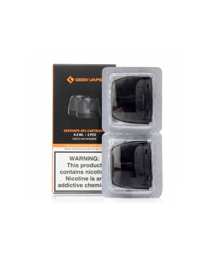 [SKU-100236] GeekVape AP2 4.5ML Refillable Replacement Cartridge Pod - Pack of 2 (MSRP $5.99)