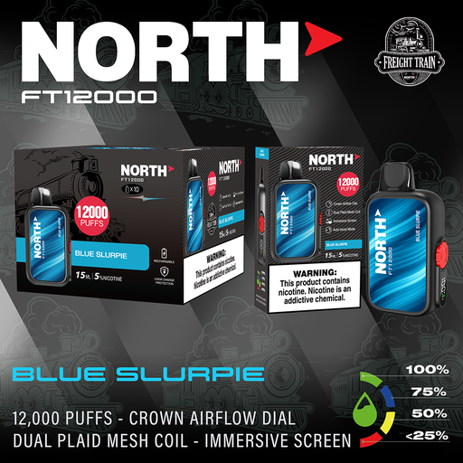 North FT12000 12000 Puffs  - Display of 10