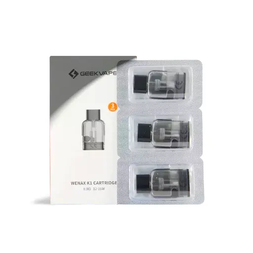 GeekVape Wenax K1 2ML Refillable Replacement Pod Cartridge - Pack of 3 (MSRP $15.00) 