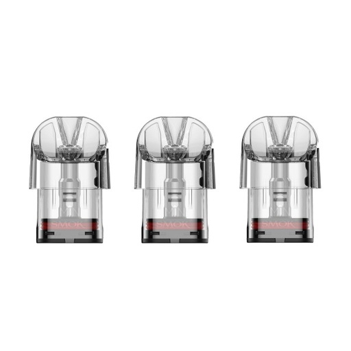 SMOK NOVO Pod-Clear Meshed 3ML Refillable Replacement Cartridge Pod - Pack of 3 (MSRP $15.00) 