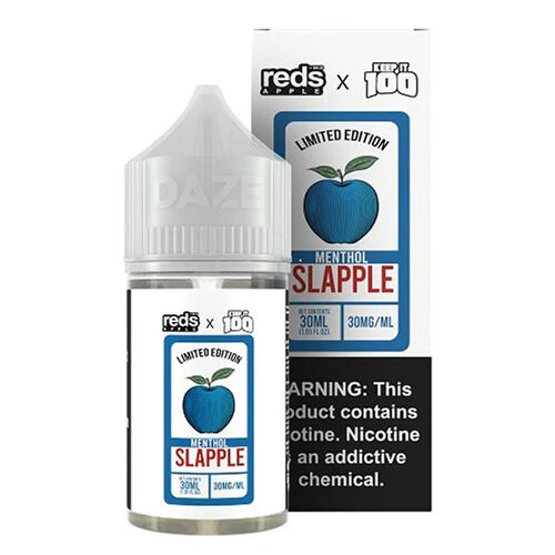 Reds Apple x Keep It 100 Limited Edition Nicotine Salt E-Liquid By 7 Daze 30ML (MSRP $22.00)