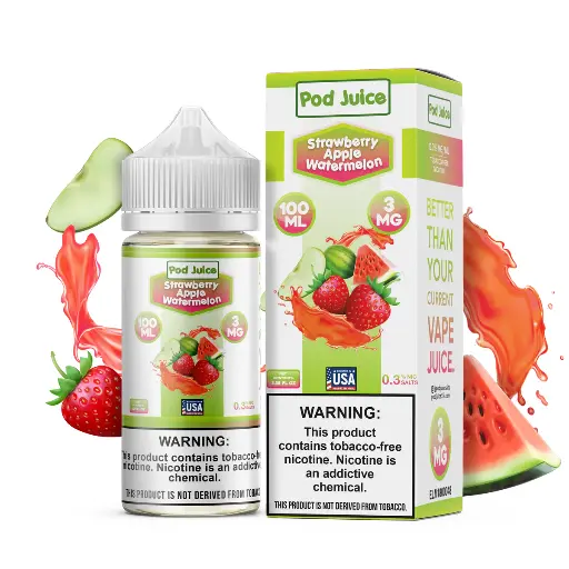 POD Juice Synthetic Nicotine E-Liquid 100ML (MSRP $24.99)
