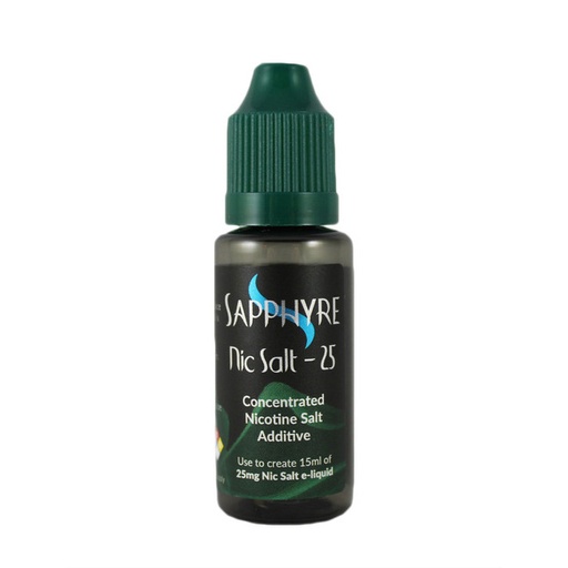 [SKU-106389] Sapphyre Salt Nic 25 Concentrated 0.9ML Nic Salt Solution Pre-Measured For 25MG In 15ML Mixing Bottle