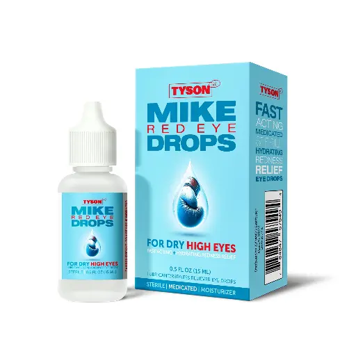 [SKU-108124]  Tyson 2.0 Mike Red Eye Drops 15ML - Display of 30 (MSRP $6.99 Each)